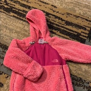 Girls north face fleece suit